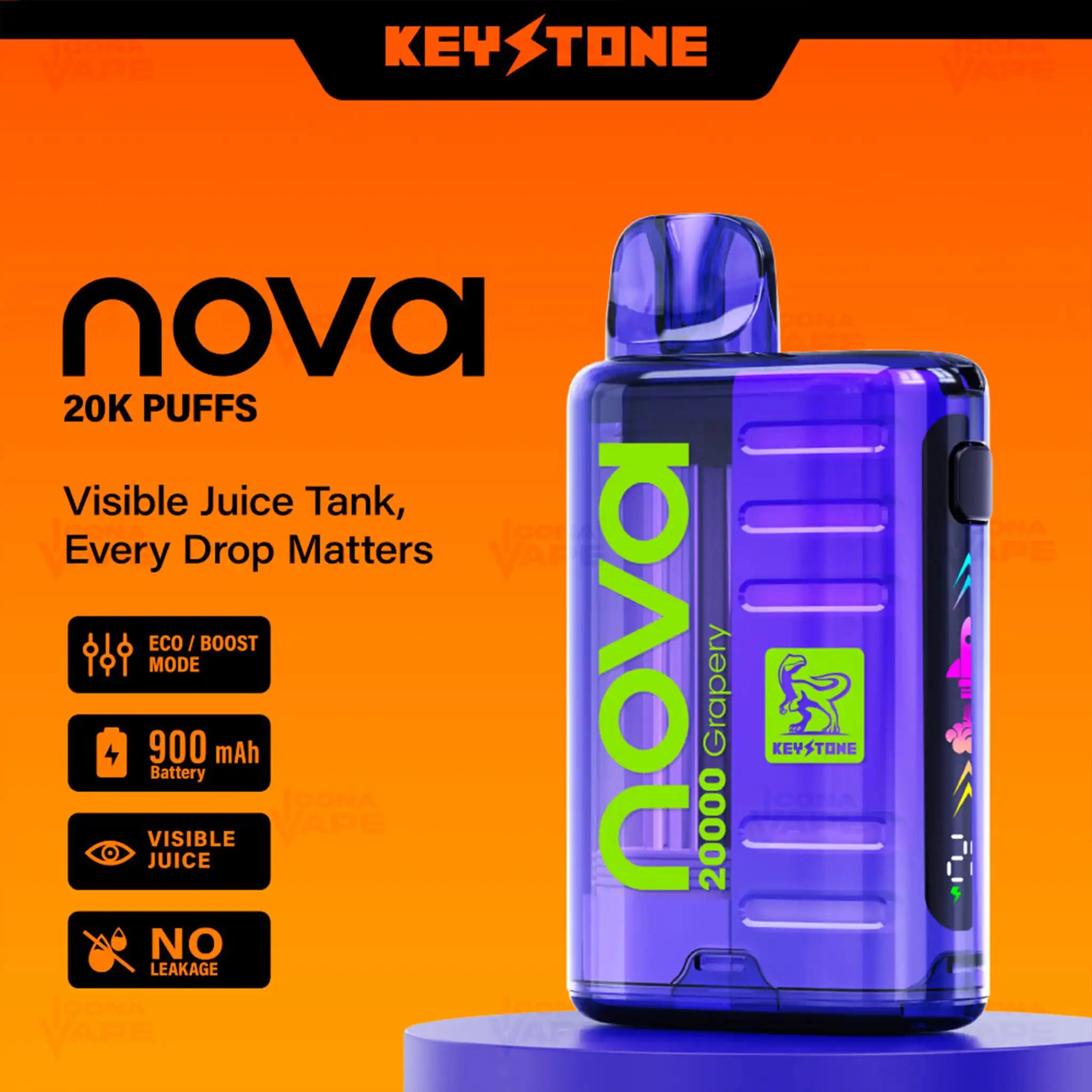 KEYSTONE NOVA 25000 PUFFS DISPOSABLE VAPE