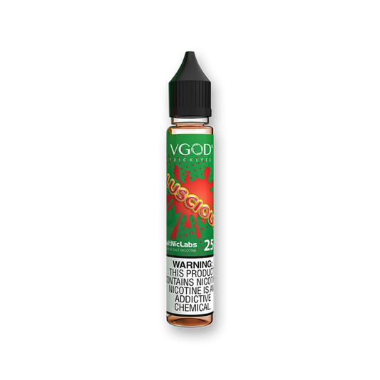 LUSCIOUS VGOD SaltNic sweet melon flavor watermelon blast mixed melons fusion candy-like taste vaping experience 30mL Chubby Unicorn Bottle 70% PG 30% VG Made in USA