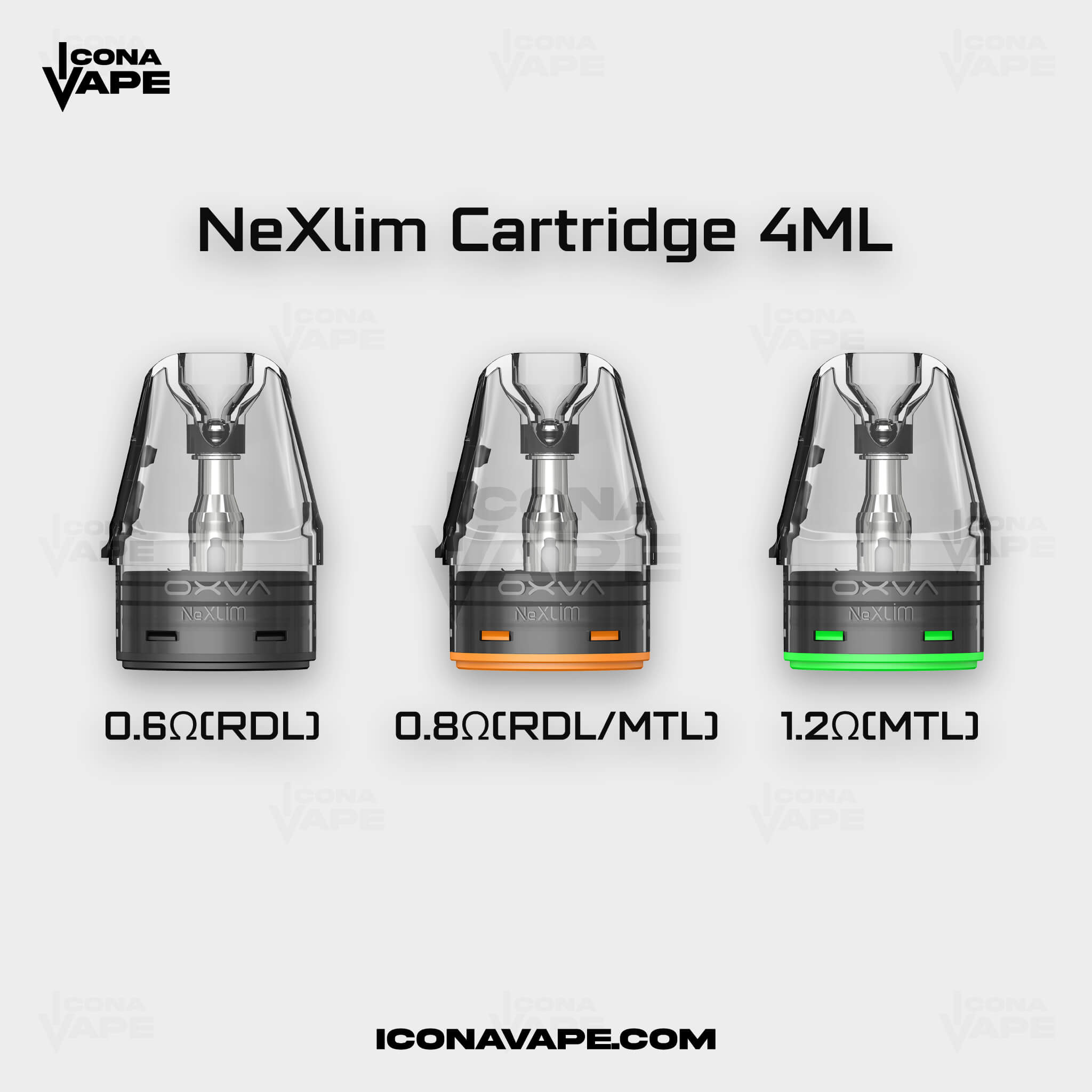 oxva nexlim pod cartridge 4ml rdl mtl compatible 0.6 0.8 1.2 ohm nexlim pod replacement pod


