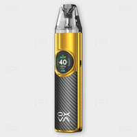 oxva nexlim pod system black gold dual mesh pod kit 4ml capacity 40w boost mode