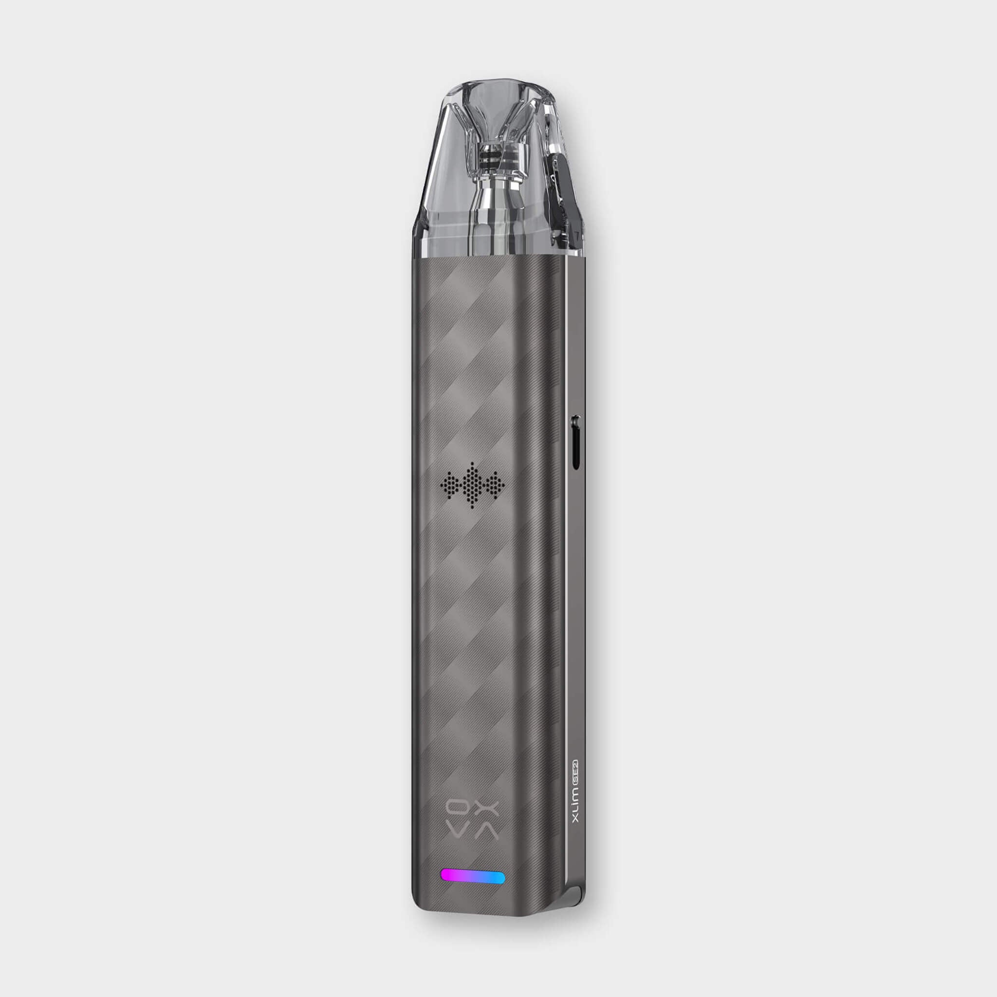 OXVA XLIM SE 2 Kit 30W power 1000mAh battery capacity XLIM cartridges compatibility Voice broadcast feature Sleek design RGB indicator Vaping experience User-friendly Real-time updates Wattage Battery life Pod resistance Device status ICONA VAPE