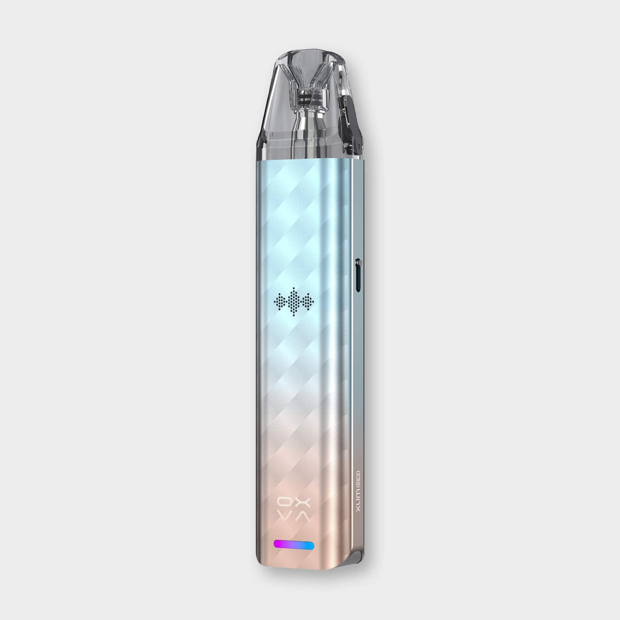OXVA XLIM SE 2 Kit 30W power 1000mAh battery capacity XLIM cartridges compatibility Voice broadcast feature Sleek design RGB indicator Vaping experience User-friendly Real-time updates Wattage Battery life Pod resistance Device status ICONA VAPE