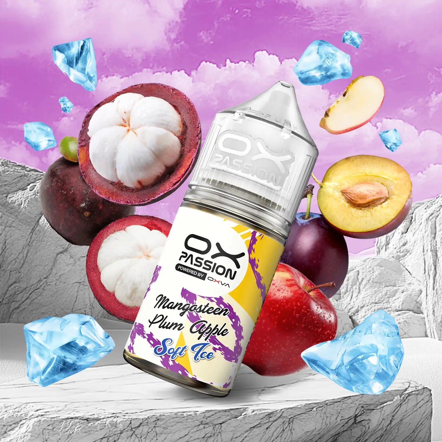 MANGOSTEEN PLUM APPLE - OX PASSION SOFT ICE - 30ML