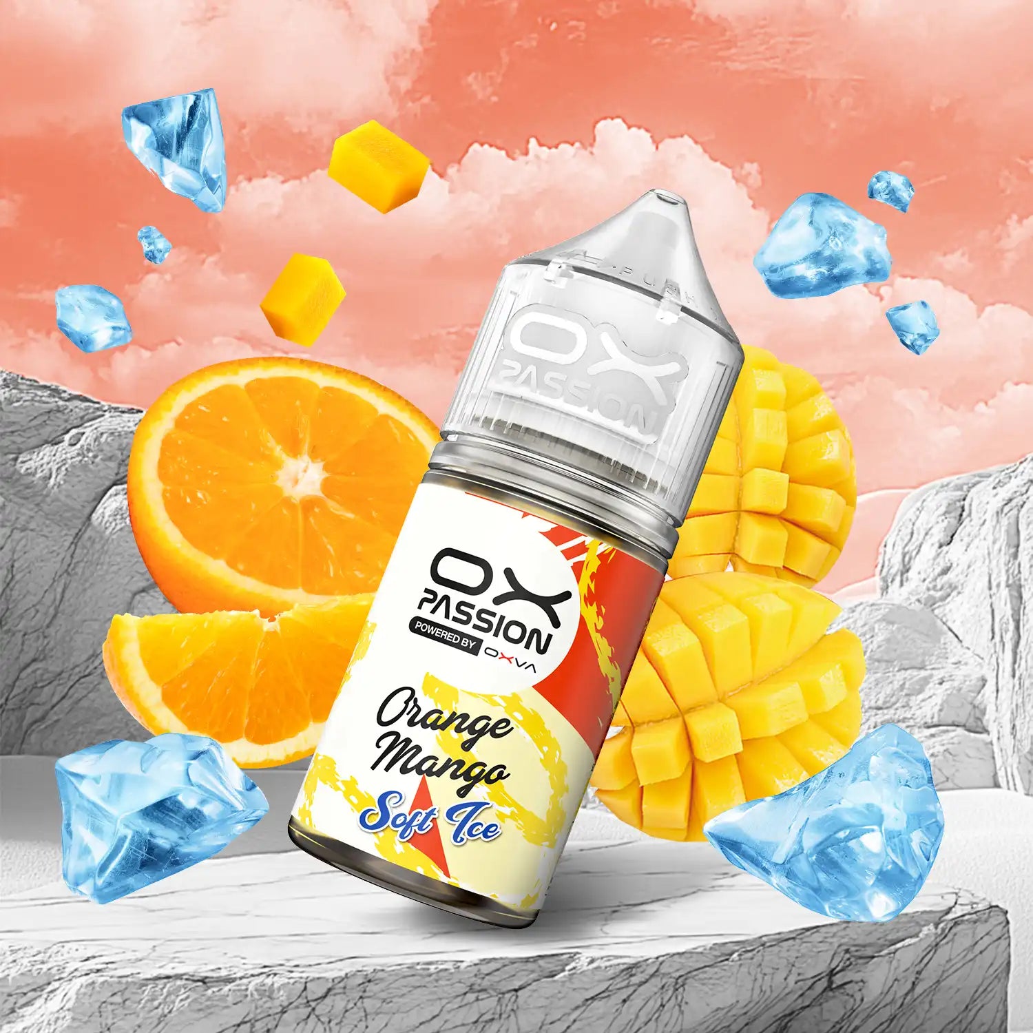 Ox Passion Soft Ice Orange Mango 30ml Nicotine Salt E-Liquid, Powered by Oxva, Available in Pakistan