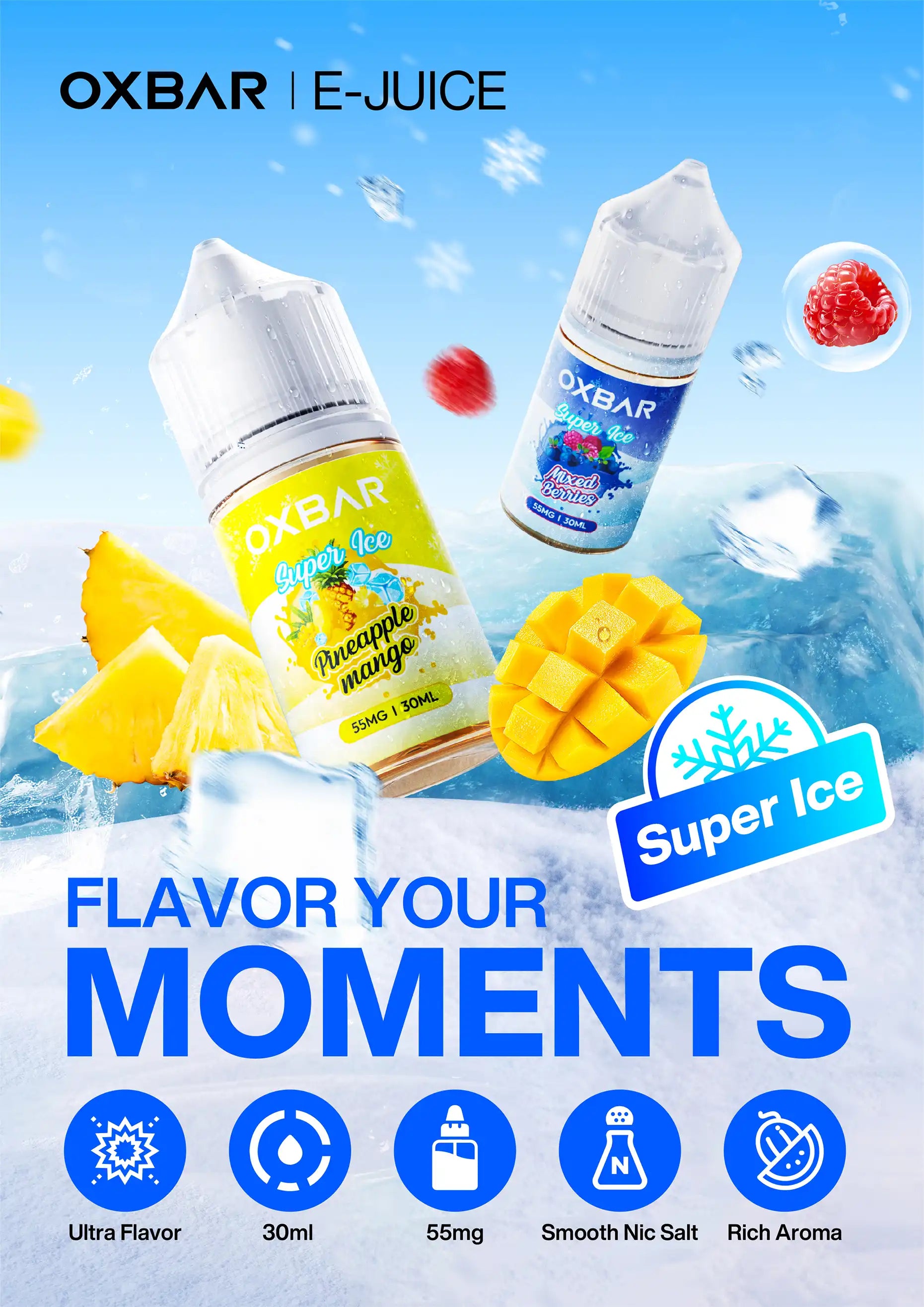 Oxbar E-Juice Super Ice E-Liquid 30ml