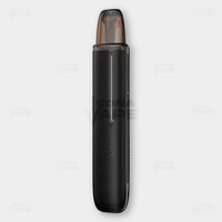 OXVA ARTIO 2 Black Leather prefilled pod system featuring matte black body and cigarette-style pod