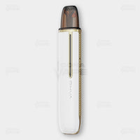 OXVA ARTIO 2 Pearly White prefilled pod system with white finish and gold accents