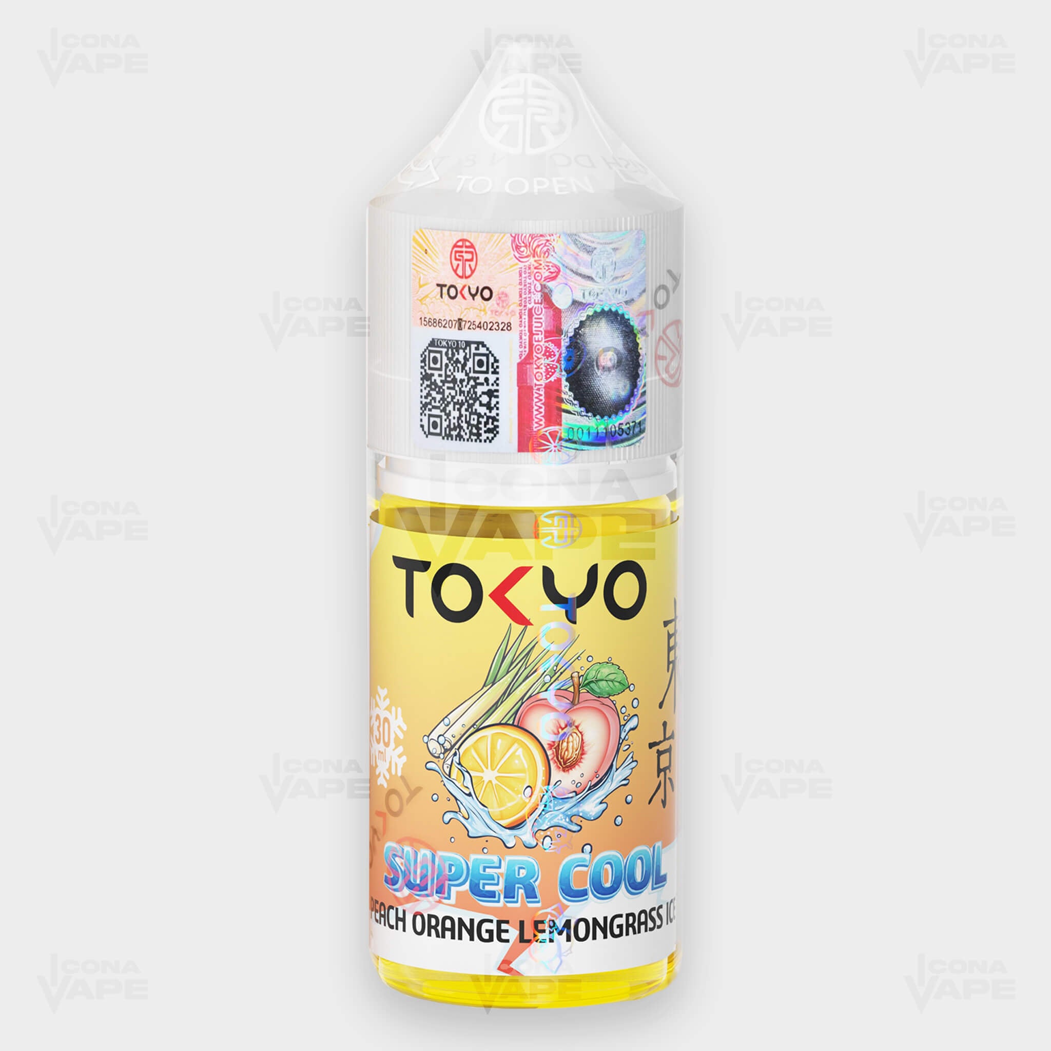 PEACH ORANGE LEMONGRASS ICE - TOKYO SUPER COOL - 30ML