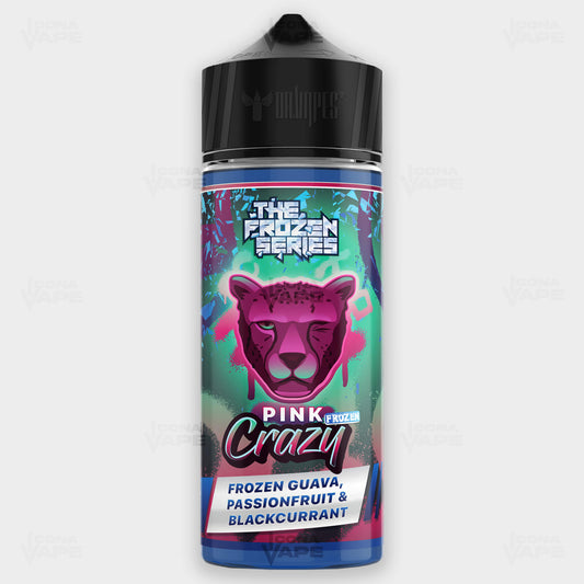 Dr Vapes Pink Frozen Crazy 120ml E-Liquid – Frozen Guava, Passionfruit and Blackcurrant Vape Juice