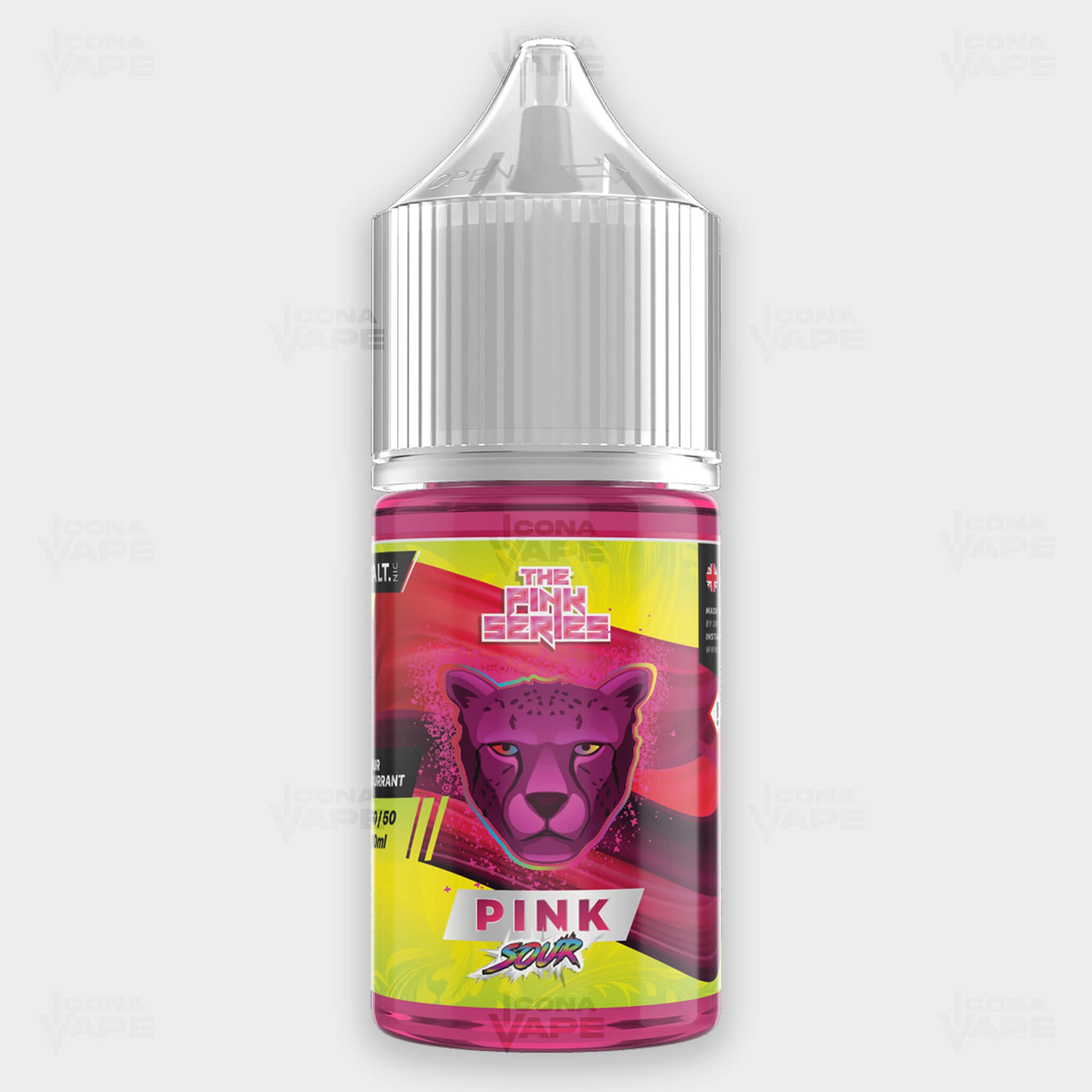 Dr Vapes Pink Sour 30ml – Tangy Sour Blackcurrant Candy Salt Nic Vape Juice in Pakistan