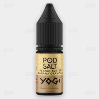 Pod Salt Fusions Peanut Butter Banana Granola 10ml 11mg 20mg Nic Salt E-Liquid | ICONA VAPE Pakistan