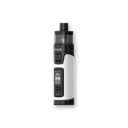 SMOK RPM 5 PRO 80W Pod System Sleek and portable device 5-80W output 6.5mL pod capacity Zinc-alloy construction Single high-amp 18650 battery (Not Included) 0.96" TFT Display Screen Adjustable airflow system RPM 3 Coil Series 0.15ohm RPM 3 Coil 0.23ohm RPM 3 Coil Type-C USB Port RPM 5 Pro Device RPM 5 Pod Type-C Cable User Manual Pod Detection Short-Circuit Protection 8 Seconds Cut Off Low Voltage Warning