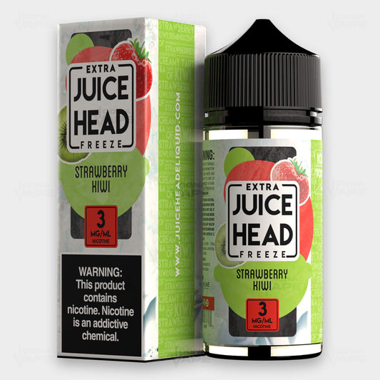 Juice Head Extra Freeze Strawberry Kiwi Vape Juice 100ml Bottle