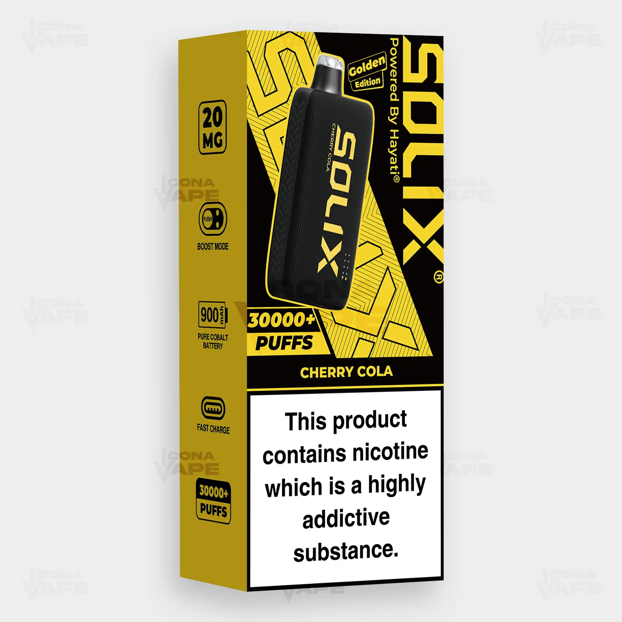 SOLIX GOLDEN EDITION 30000 PUFFS DISPOSABLE VAPE