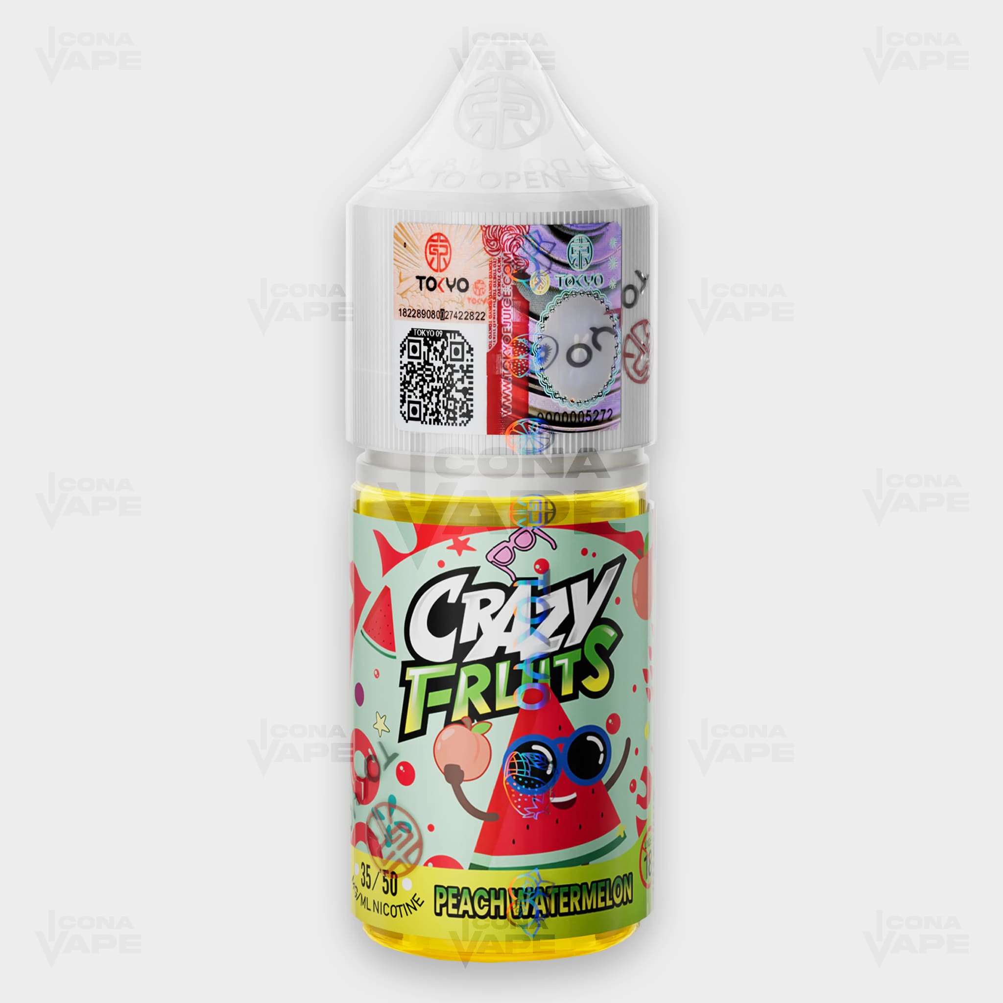 PEACH WATERMELON - TOKYO CRAZY FRUITS - 30ML