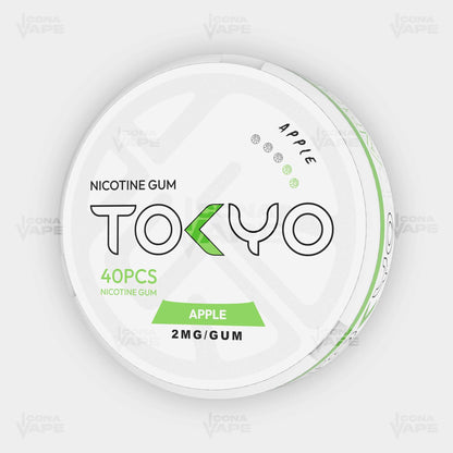 Tokyo Nicotine Gum Apple 2MG 40PCS Nicotine Gum