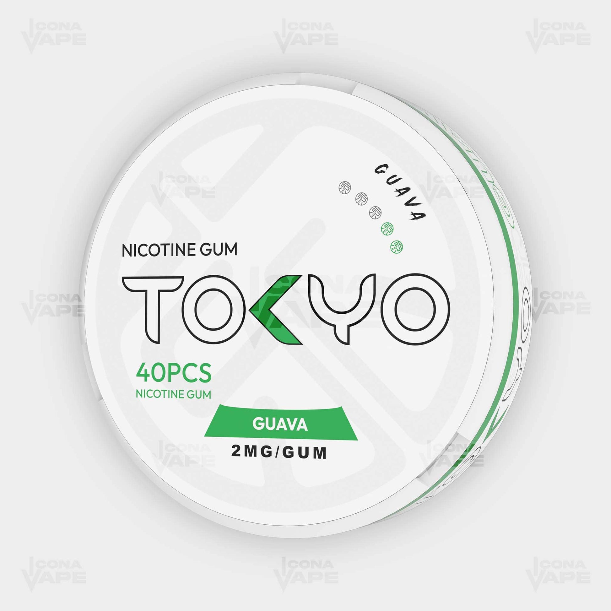 Tokyo Nicotine Gum Guava 2MG 40PCS Nicotine Gum