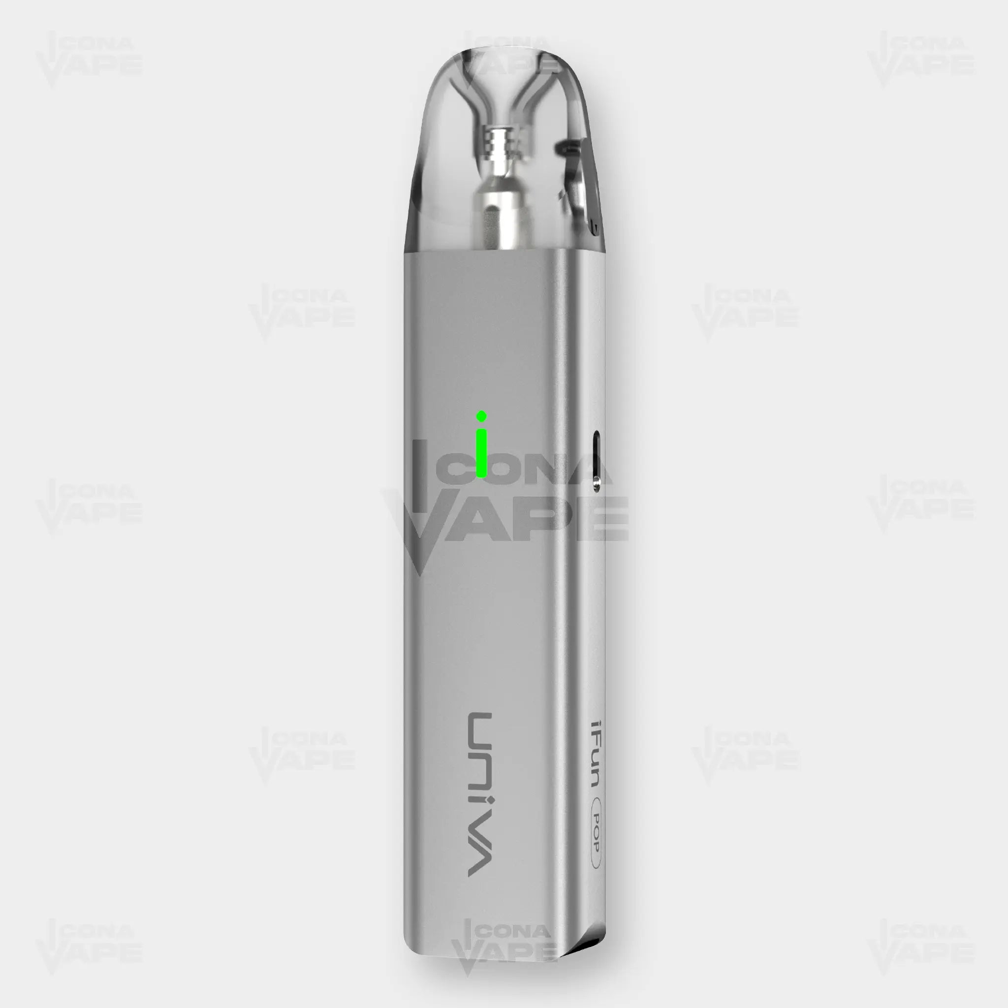iFun Pop Pod Kit Mirage Silver Color - Univa - ICONA VAPE