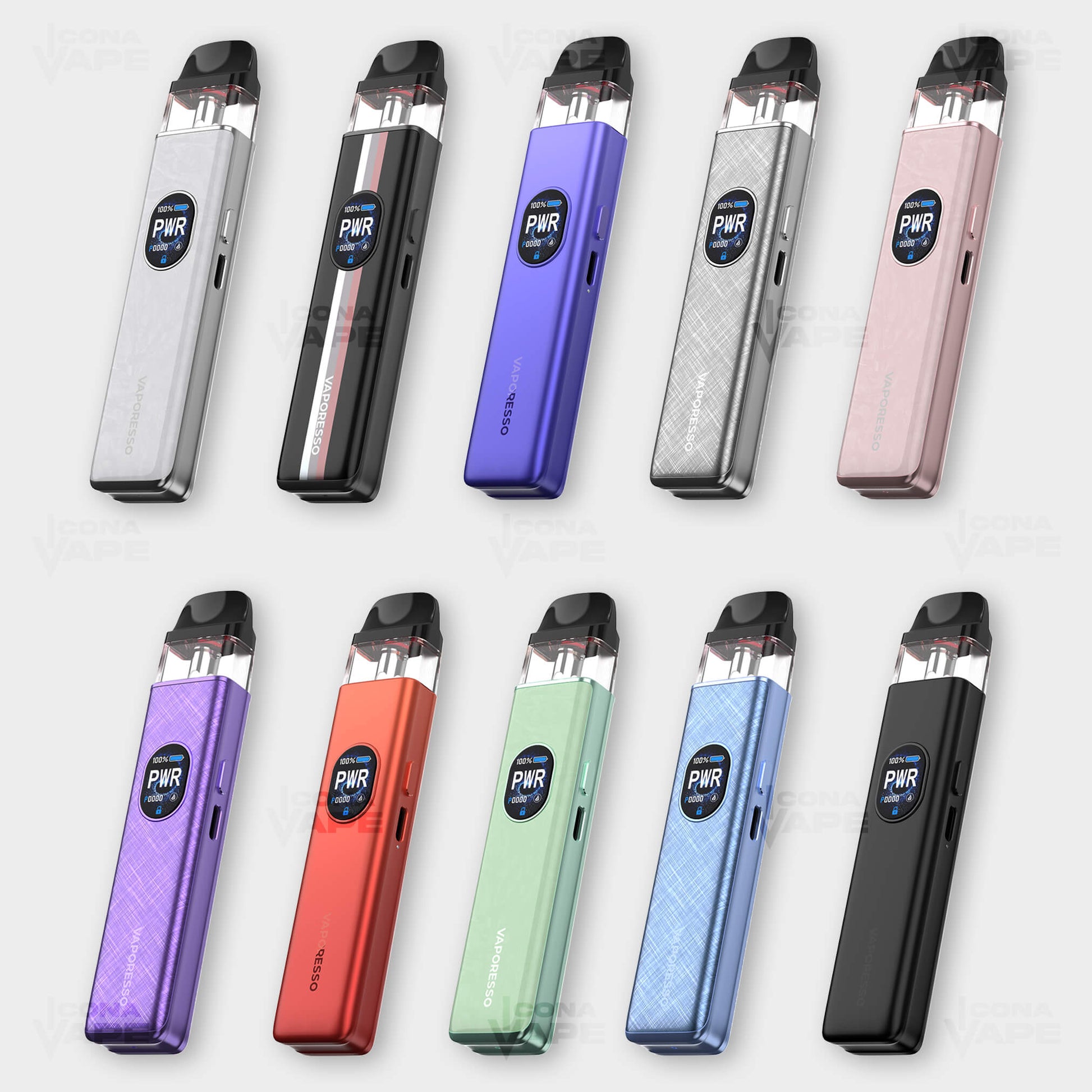 Full Color Range of Vaporesso Xros 5 Pod Kit – 10 Stylish Vape Pod Kit with Display and Adjustable Modes at ICONA VAPE Pakistan