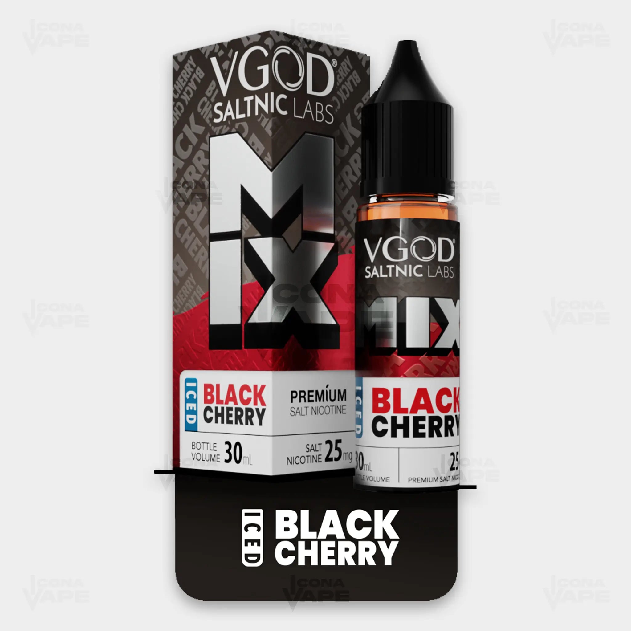 ICED BLACK CHERRY - VGOD SALTNIC MIX - 30ML