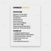 VAPORESSO ARMOUR G POD MOD