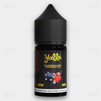 Yalla Fusion Series 30ml Nic Salt E-Liquid Blueberry Sour Raspberry Ice Flavor