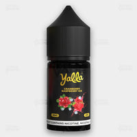 Yalla Fusion Series 30ml Nic Salt E-Liquid Cranberry Raspberry Ice Flavor