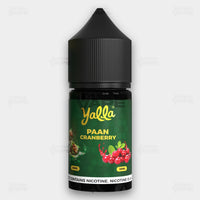 Yalla Paan Series 30ml Nic Salt E-Liquid Paan Cranberry Flavor