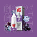 Yeti Sour Grape Ice 10ml Nic Salt E-Liquid with purple grapes and ice cubes | ICONA VAPE Pakistan