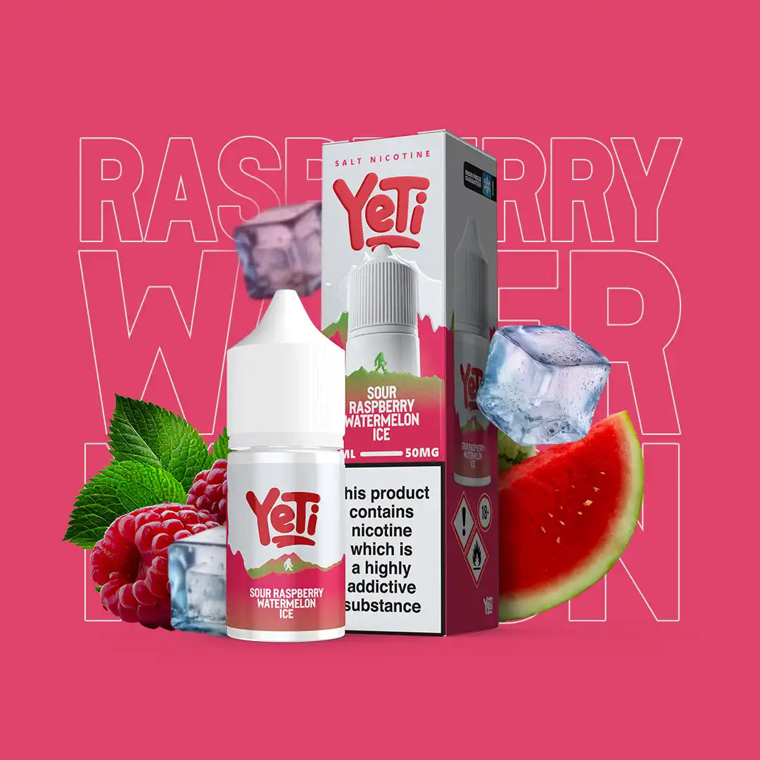Yeti Sour Raspberry Watermelon Ice 30ml nic salt sweet sour fruit vape juice Pakistan