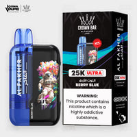 Al Fakher Crown Bar 25K Ultra Berry Blue Disposable Vape | ICONA VAPE Pakistan