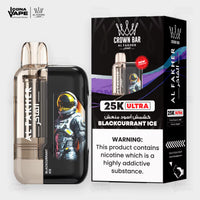 Al Fakher Crown Bar 25K Ultra Blackcurrant Ice Disposable Vape | ICONA VAPE Pakistan