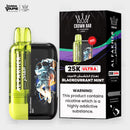 Al Fakher Crown Bar 25K Ultra Blackcurrant Mint Disposable Vape | ICONA VAPE Pakistan