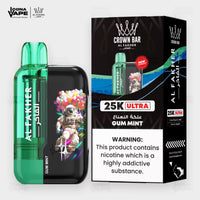 Al Fakher Crown Bar 25K Ultra Gum Mint Disposable Vape | ICONA VAPE Pakistan