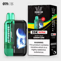 Al Fakher Crown Bar 25K Ultra Lemon Lime Disposable Vape | ICONA VAPE Pakistan