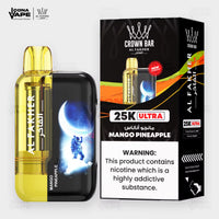 Al Fakher Crown Bar 25K Ultra Mango Pineapple Disposable Vape | ICONA VAPE Pakistan