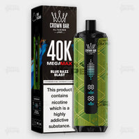 Al Fakher 40K Mega Max Blue Razz Blast Flavor 6mg Disposable Vape - Crown Bar - ICONA VAPE