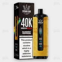 Al Fakher 40K Mega Max Blueberry Gum Flavor 6mg Disposable Vape - Crown Bar - ICONA VAPE