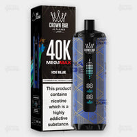 Al Fakher 40K Mega Max Ice Blue Flavor 6mg Disposable Vape - Crown Bar - ICONA VAPE