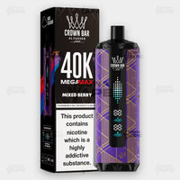 Al Fakher 40K Mega Max Mixed Berry Flavor 6mg Disposable Vape - Crown Bar - ICONA VAPE