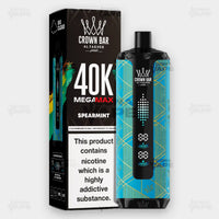 Al Fakher 40K Mega Max Spearmint Flavor 6mg Disposable Vape - Crown Bar - ICONA VAPE