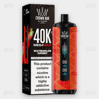 Al Fakher 40K Mega Max Watermelon Cherry Flavor 6mg Disposable Vape - Crown Bar - ICONA VAPE