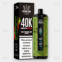 Al Fakher 40K Mega Max Watermelon Kiwi Flavor 6mg Disposable Vape - Crown Bar - ICONA VAPE
