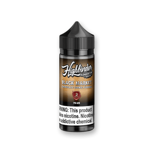 BLACKMARKET - PROHIBITION - 100ML - ICONA VAPE3MGBLACKMARKET PROHIBITION JUICE CO. Chocolate pudding flavor Cookie essence 100mL Chubby Gorilla Bottle 70% VG 30% PG Made in USAEL065