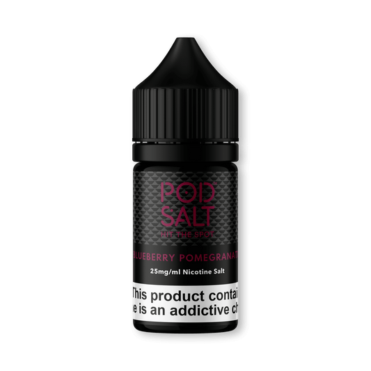 BLUEBERRY POMEGRANATE - POD SALT CORE - 10ML - ICONA VAPE25MGsweet blueberries juicy pomegranate fruity concoction slightly tart blend award-winning Nicotine Salts formula unparalleled vaping sensation ICONA VAPE exclusive Flavour profile: Blueberry, Pomegranate 30ml bottle size 50VG/50PG ratio Made in the UK TPD Compliant