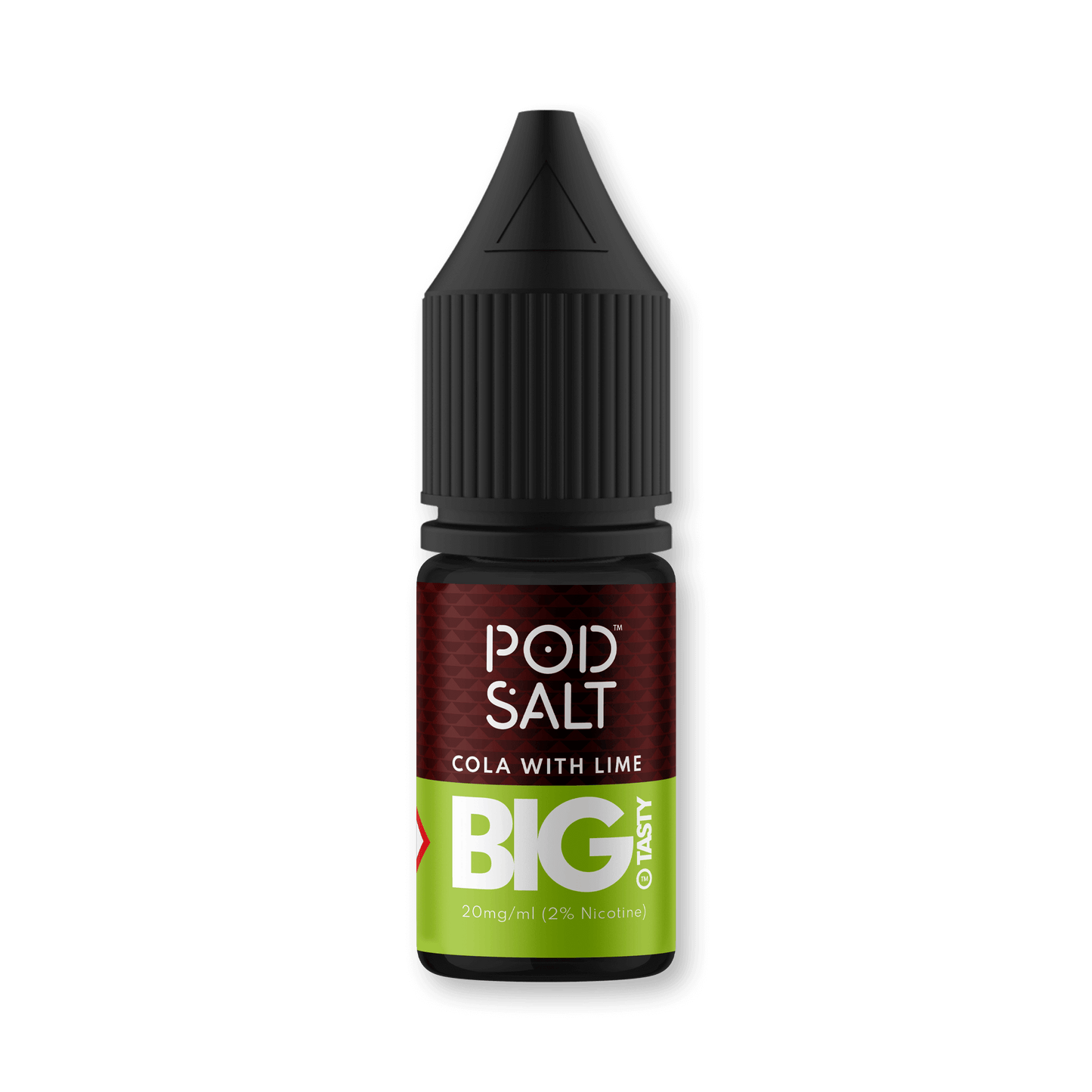 COLA WITH LIME - POD SALT FUSIONS - 10ML - ICONA VAPE11MGBig Tasty Tasty Cola, timeless classic, cola, bittersweet lime flavor, Pod Salt Fusions range, exclusive E-liquid collaboration, world’s leading brands, signature flavors, award-winning Nicotine Salt, delightful taste, Hit the Spot, Bottle size: 30ml, Ratio: 50VG/50PG, Made in the UK, TPD Compliant.