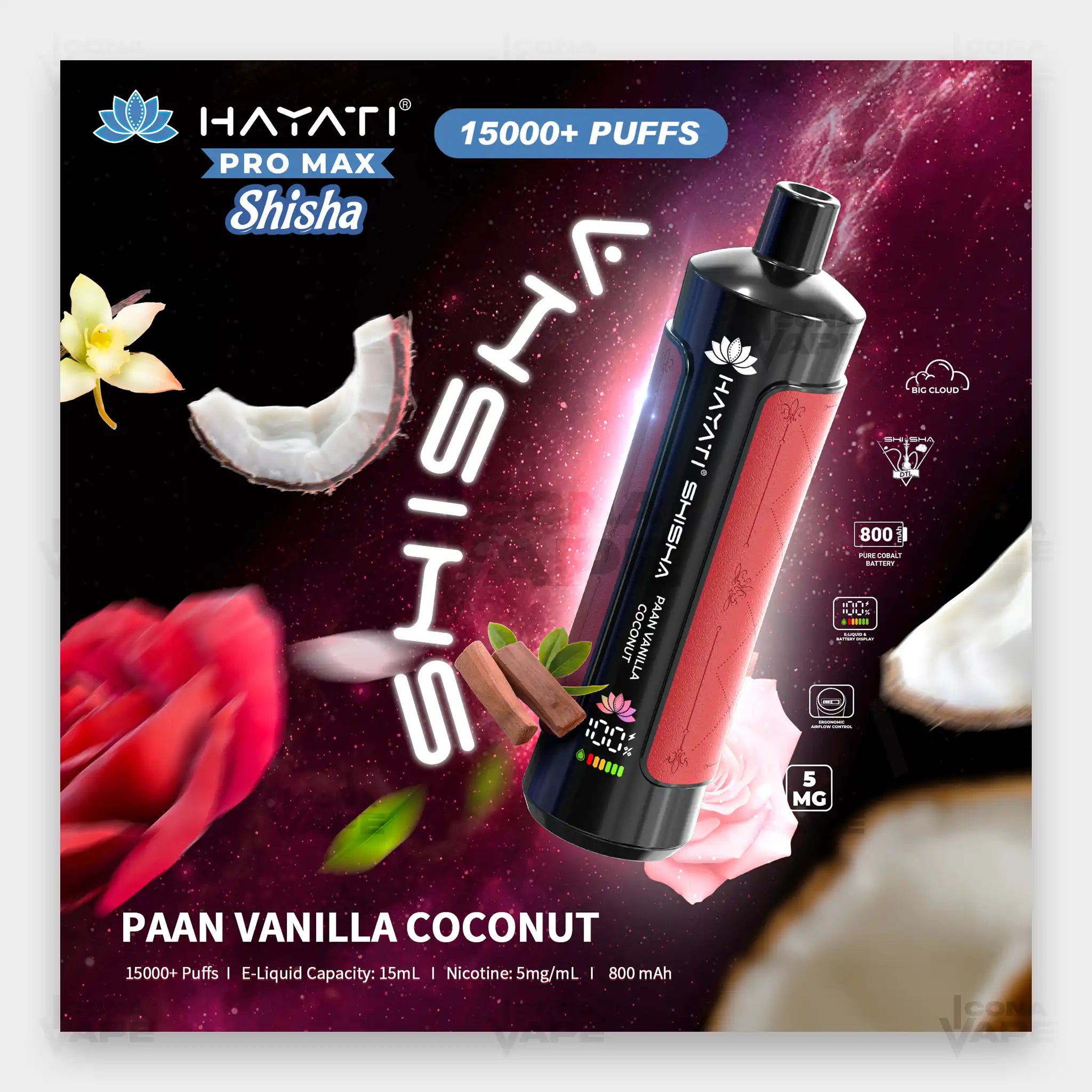 paan flavor vape Mya Original Smoke Pan Kiwi Mint Vape Flavours 15ml main image 0
