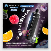 Hayati Pro Max Shisha 15000 Vim Frozen Blueberry disposable vape Pakistan icy blueberry citrus flavour 15000 puffs