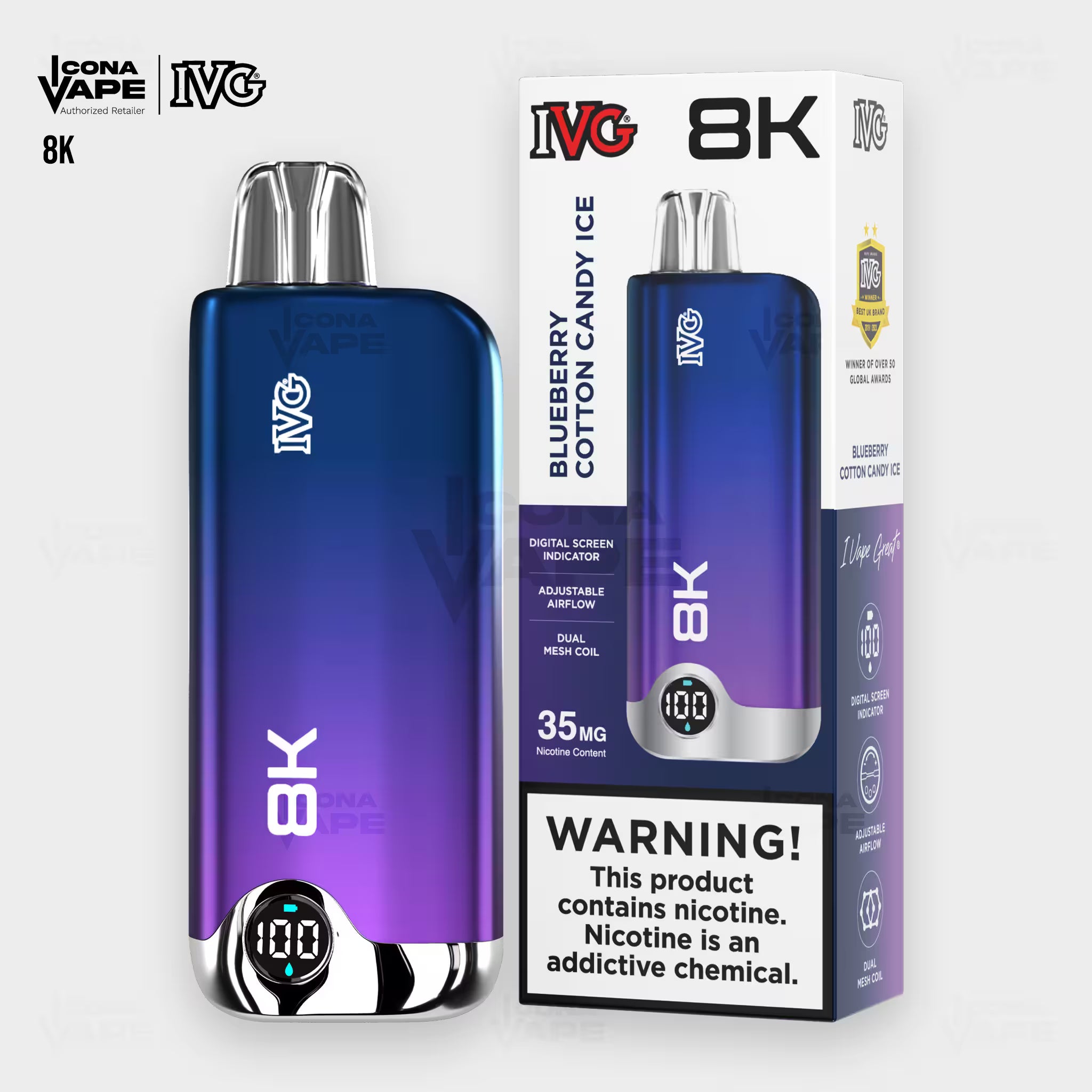 IVG 8K DISPOSABLE VAPE