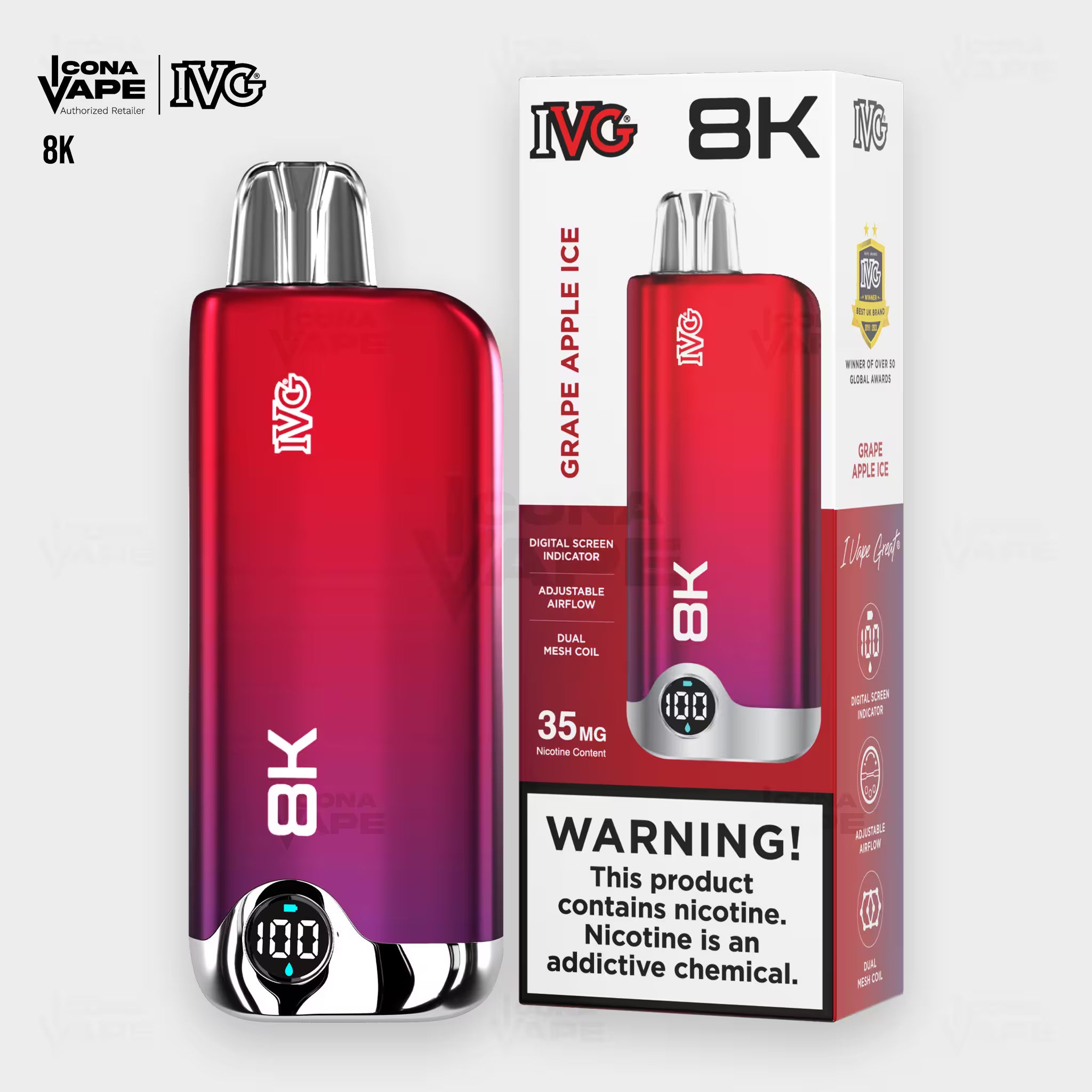 IVG 8K DISPOSABLE VAPE